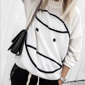 Tory Burch Little Grumps Sweater in Cream. Size medium.